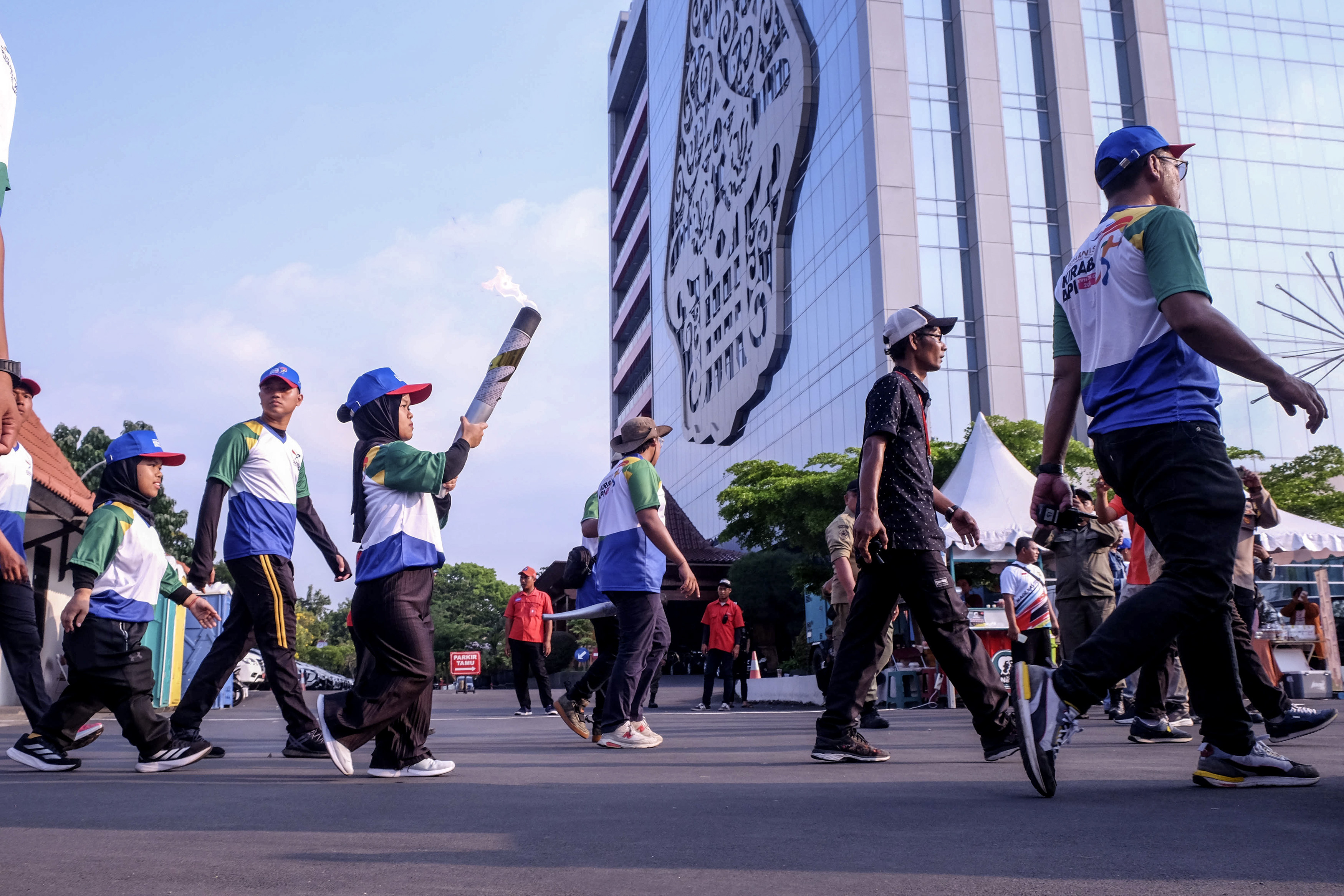 Sambut Kedatangan 34 Kontingen, PB PEPARNAS XVII Lakukan Monitoring Akomodasi dan Konsumsi